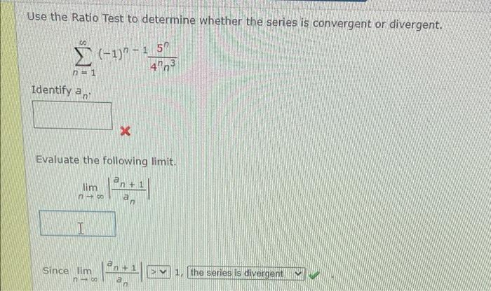 Solved Use the Ratio Test to determine whether the series is | Chegg.com