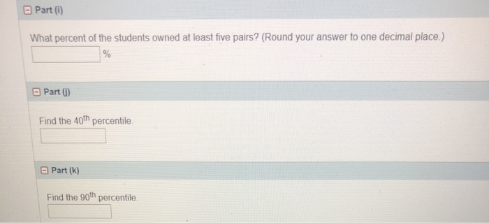 Solved Forty randomly selected students were asked the | Chegg.com