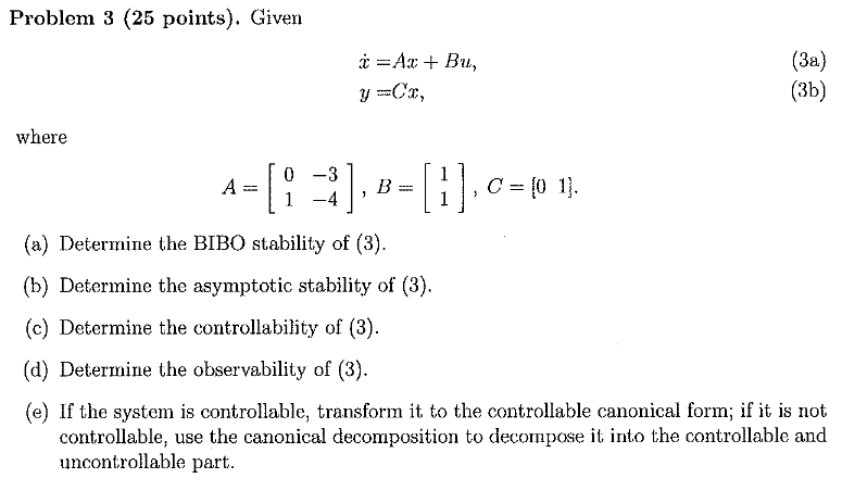 Solved Problem 3 ( 25 ﻿points). | Chegg.com