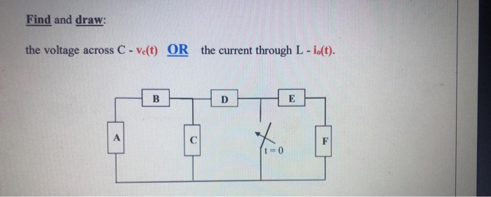 Solved in the circuit shown , find and draw the voltage | Chegg.com