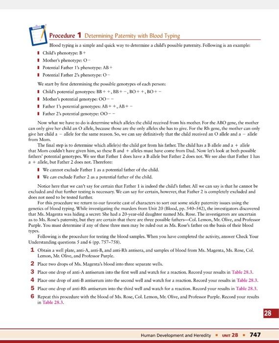 solved-procedure-1-determining-paternity-with-blood-typing-chegg