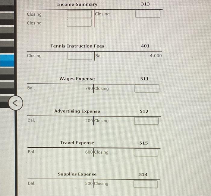 Solved Closing Entries (Net Income)\begin{tabular}{rr|r} & | Chegg.com
