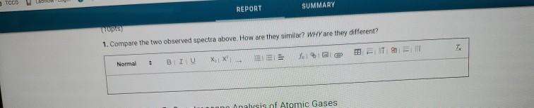 Solved (20pts) Part A. Using a Spectroscope Examine the | Chegg.com