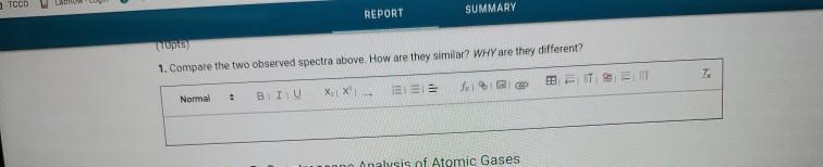 Solved (20pts) Part A. Using a Spectroscope Examine the