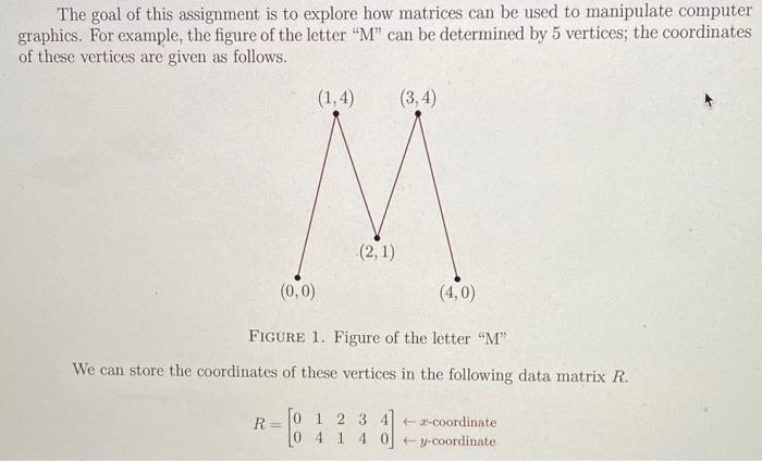 Solved Exercise 4 - (2 points) Write down the matrix M such | Chegg.com