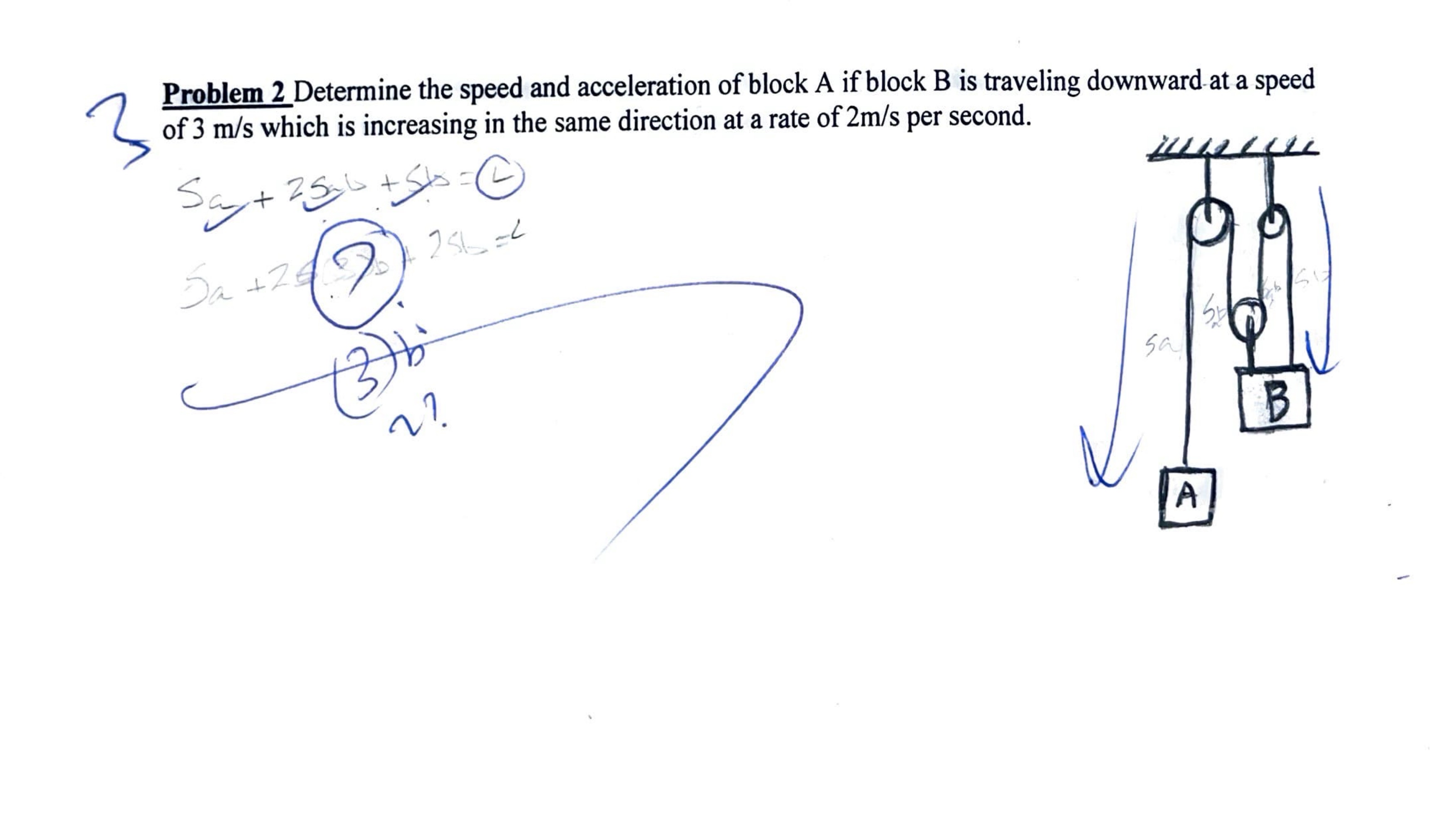 Solved Problem 2 ﻿Determine the speed and acceleration of | Chegg.com