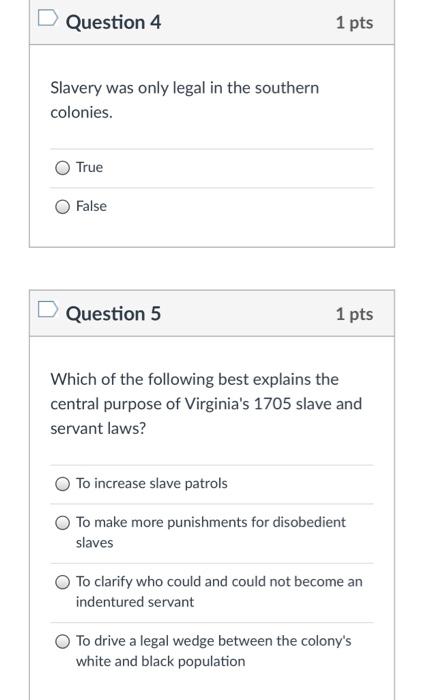 Solved Slavery differed in Britain's North American colonies | Chegg.com