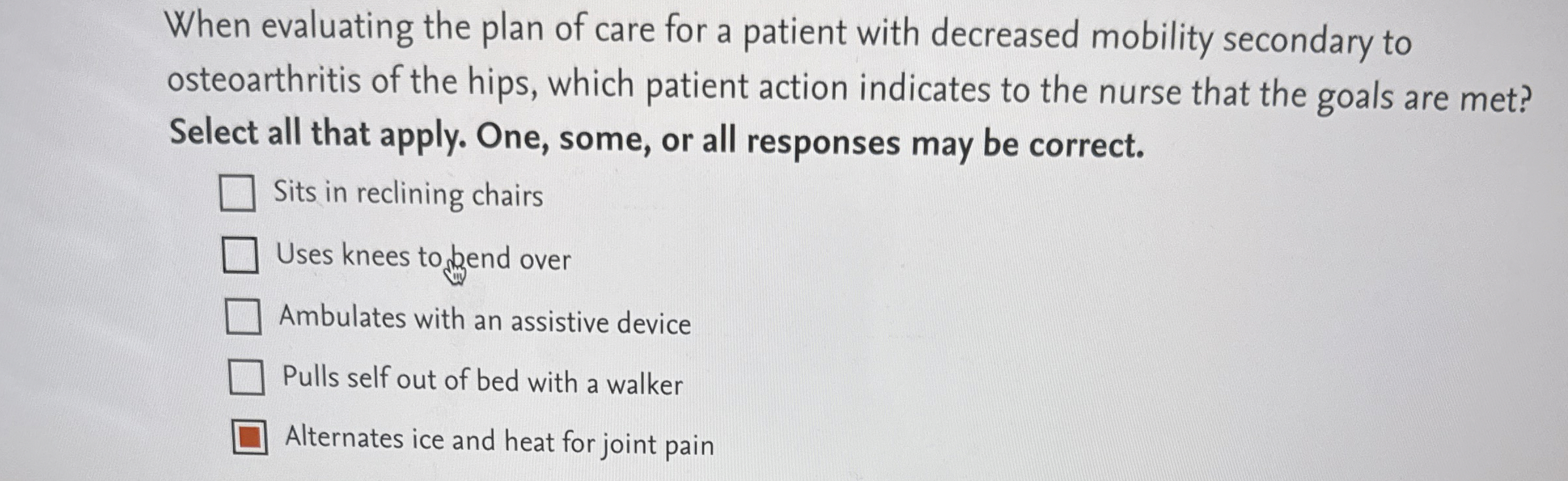 Solved When evaluating the plan of care for a patient with | Chegg.com