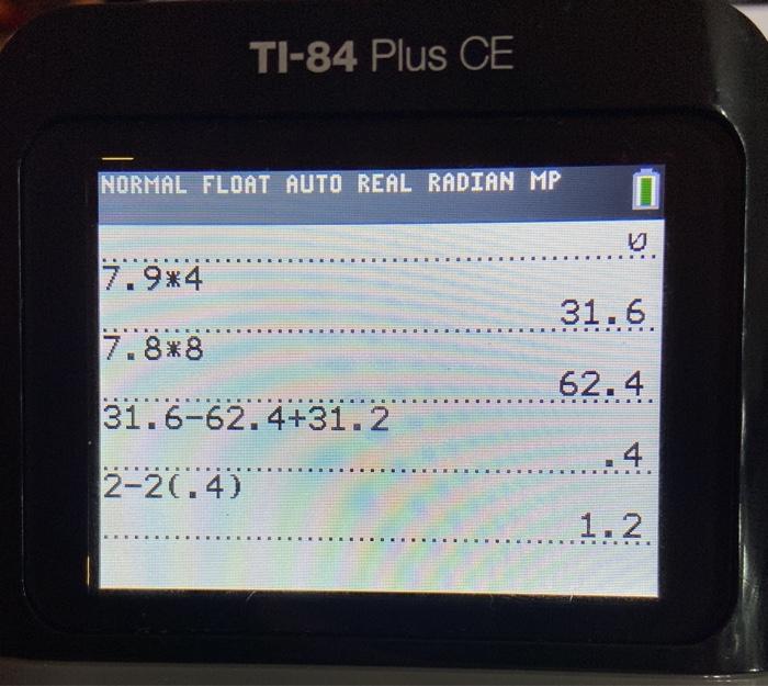 Solved TI-84 Plus CE NORMAL FLOAT AUTO REAL RADIAN MP 0 | Chegg.com