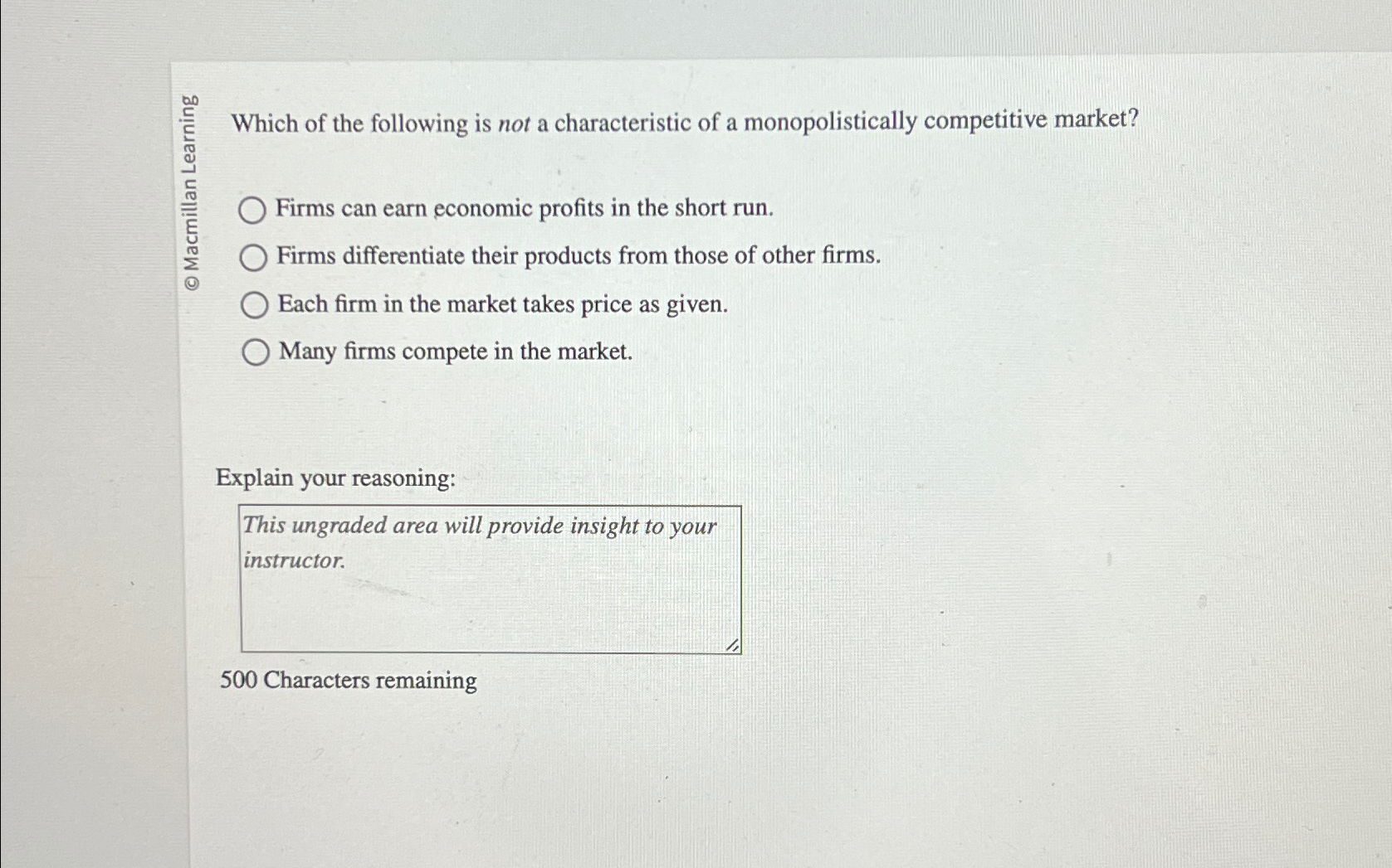 Solved Which of the following is not a characteristic of a | Chegg.com