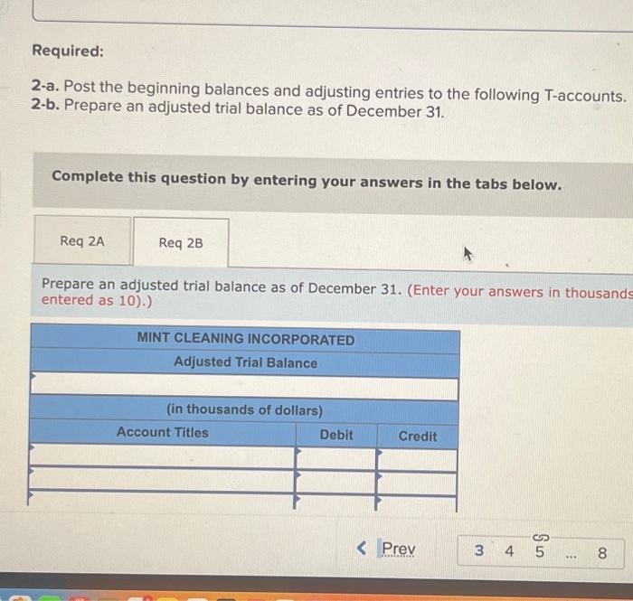 Solved Required: 2-a. Post the beginning balances and | Chegg.com