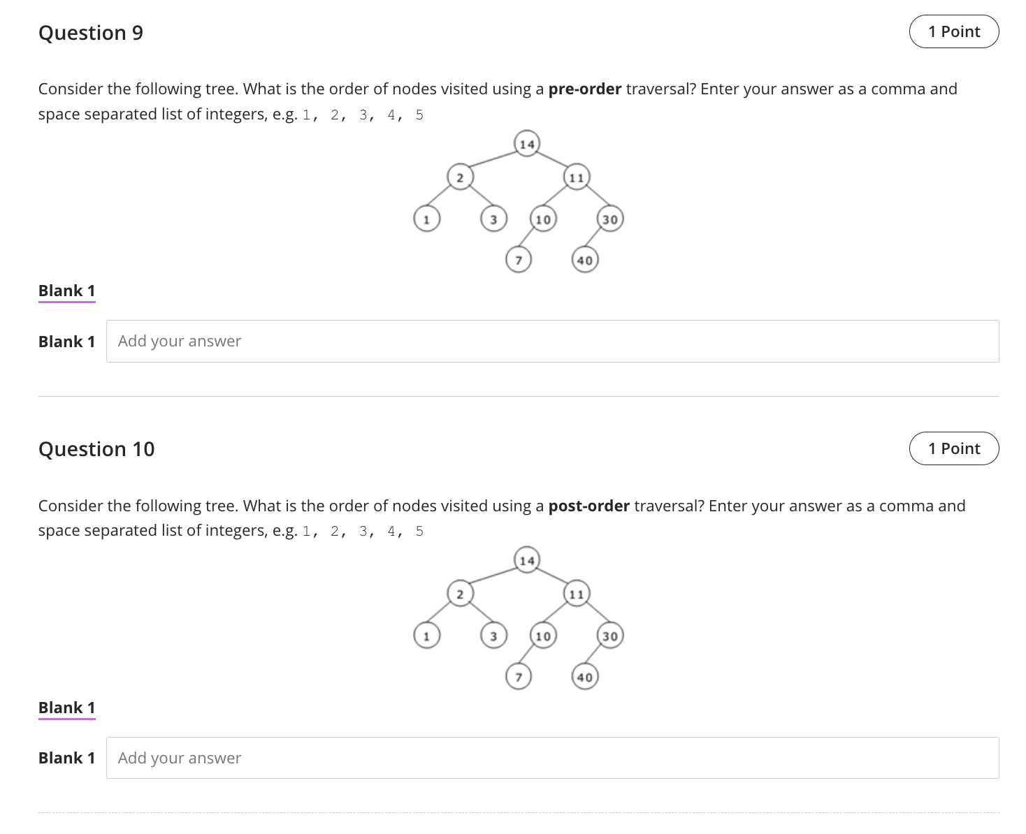 Solved Question 9Consider The Following Tree. What Is The | Chegg.com