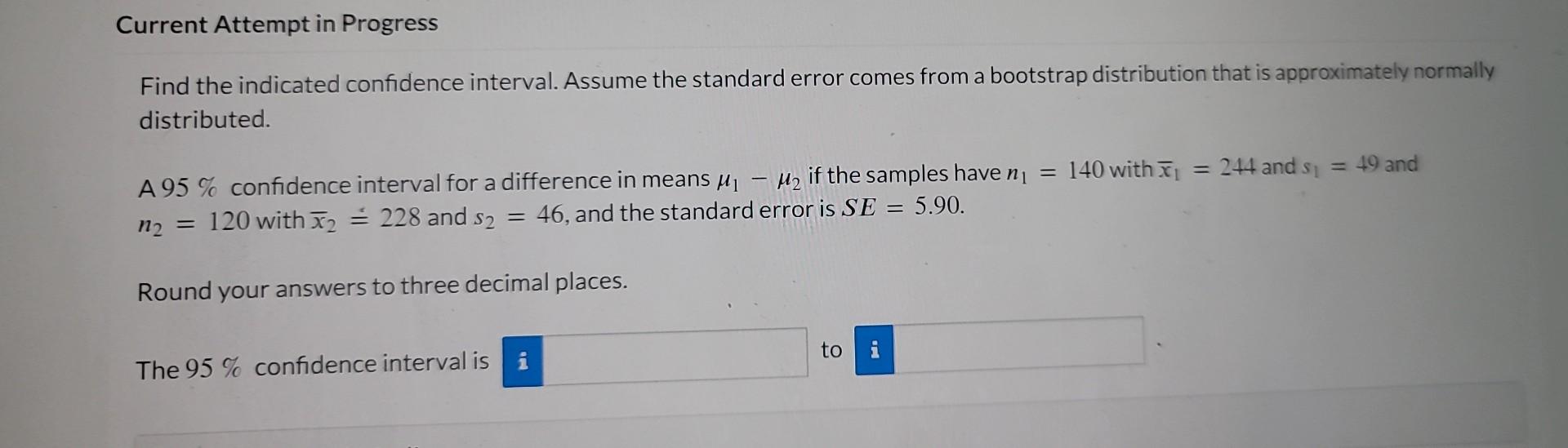 Solved Find The Indicated Confidence Interval. Assume The | Chegg.com