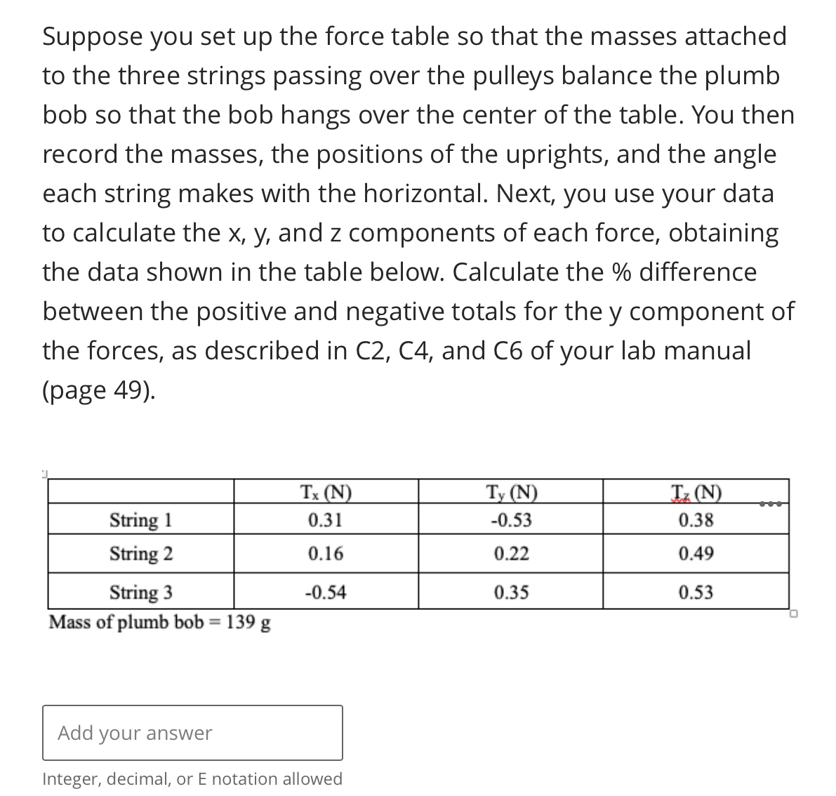 Solved Suppose you set up the force table so that the masses | Chegg.com
