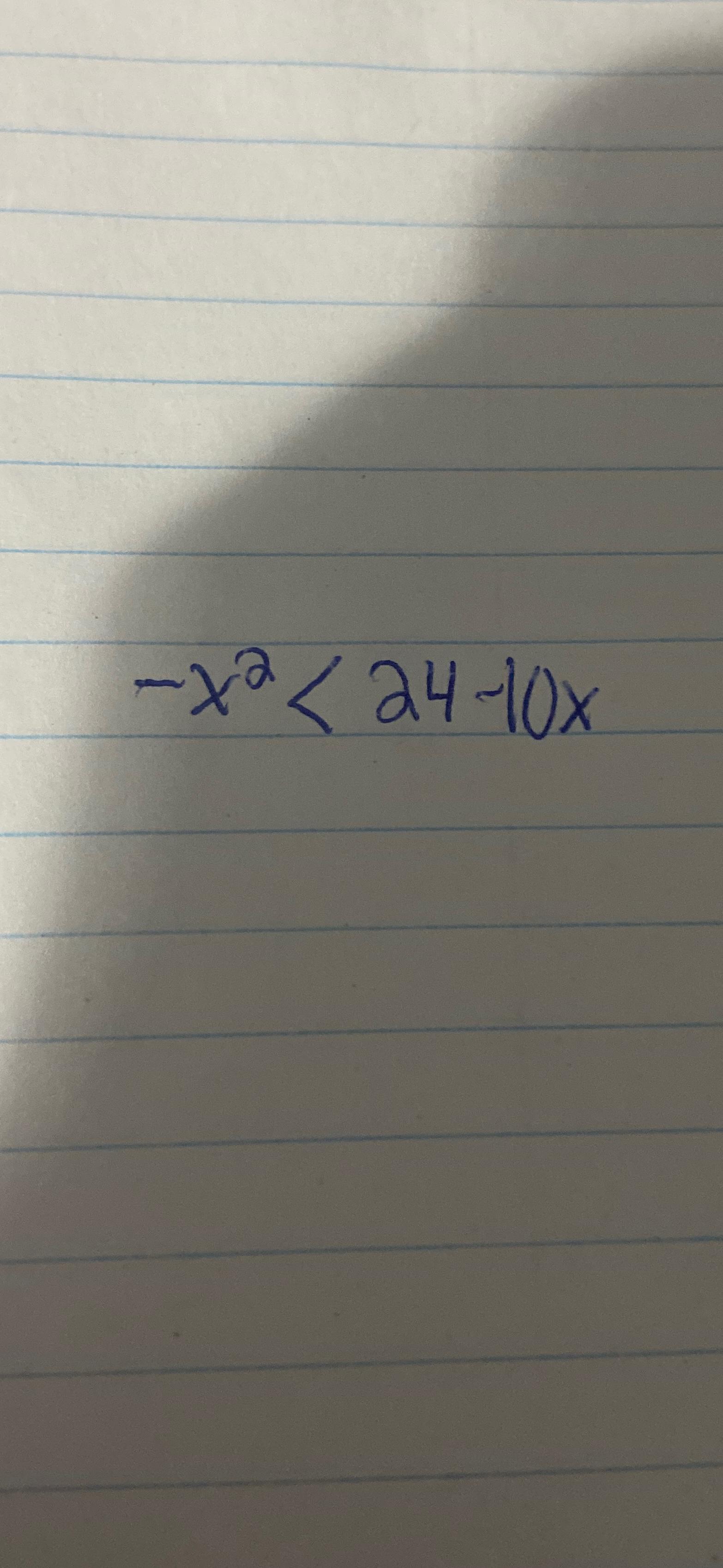 X 2 10 X 24 0