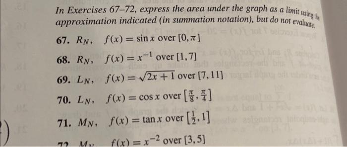 Solved In Exercises 67-72, express the area under the graph | Chegg.com