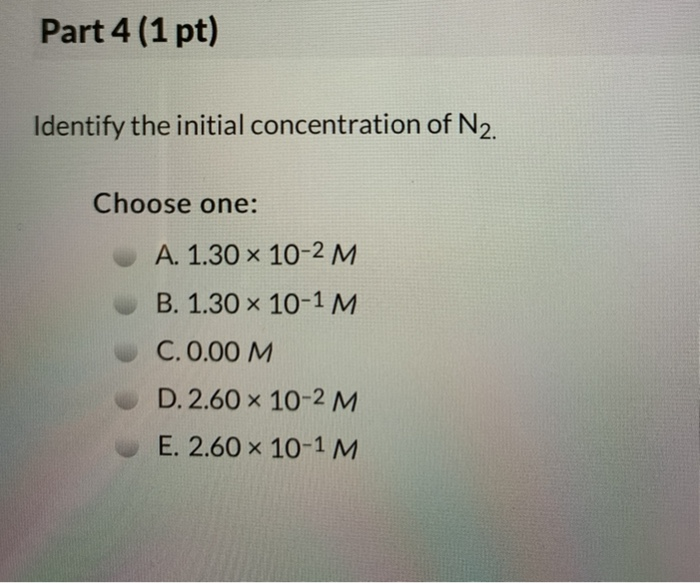 Solved A 100..mL reaction vessel initially contains 2.60 x