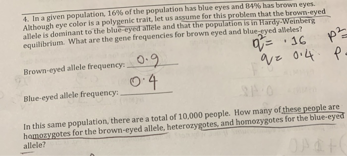 Solved 4. In a given population, 16% of the population has | Chegg.com