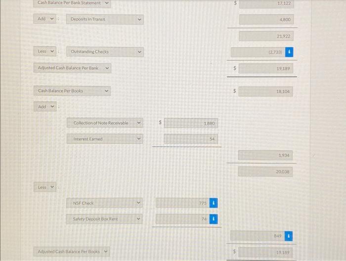 how to find cash balance per bank statement