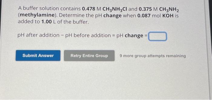 Solved Determine The PH Change When 0.060 MolHCl Is Added To | Chegg.com