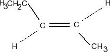 Solved Structure of alkene trans-2-pentene: Draw the | Chegg.com