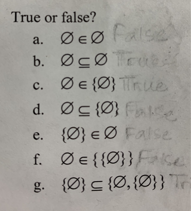 Solved True Or False A O E Otals B Oc Cũ C O 0 Tr Chegg Com