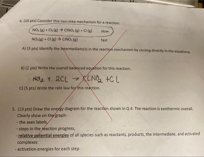 Solved 2. (10 pts) Consider the reaction of decomposition of | Chegg.com