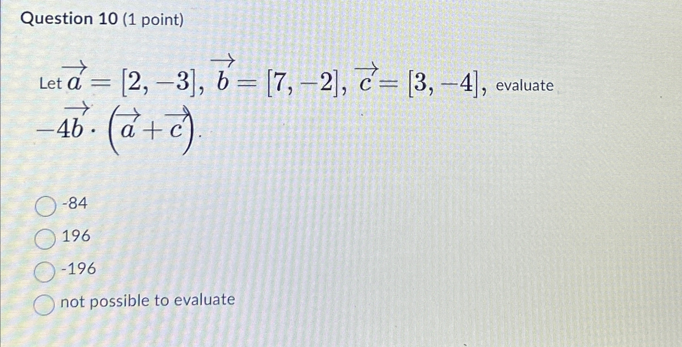 Solved Question 10 (1 ﻿point)Let | Chegg.com