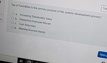 Solved Top of Form What is the primary purpose of the | Chegg.com