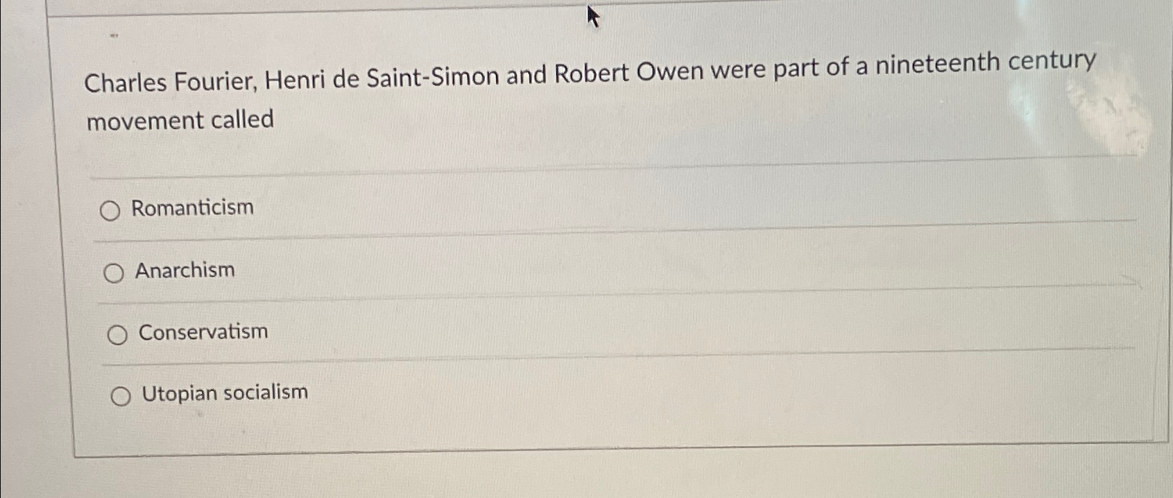 Solved Charles Fourier Henri de Saint Simon and Robert Owen