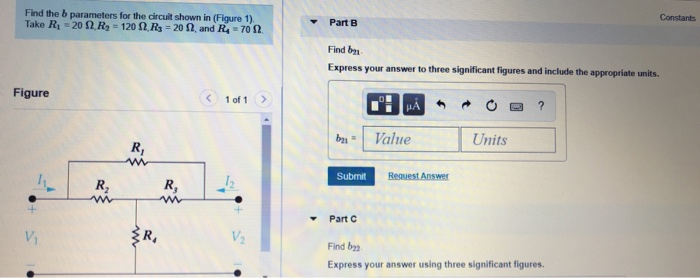 Solved Problem 4 Find The B Parameters For The Circuit Shown | Chegg.com