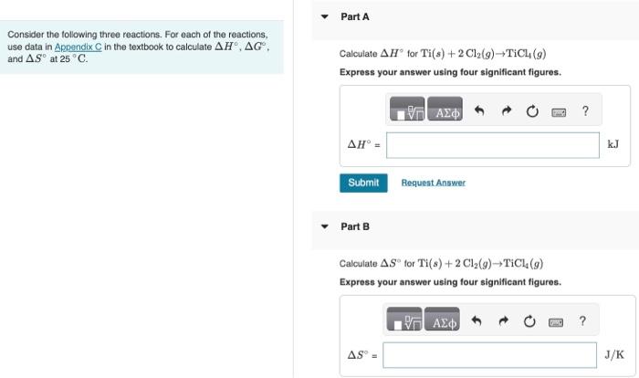 Solved Consider the following three reactions. For each of | Chegg.com