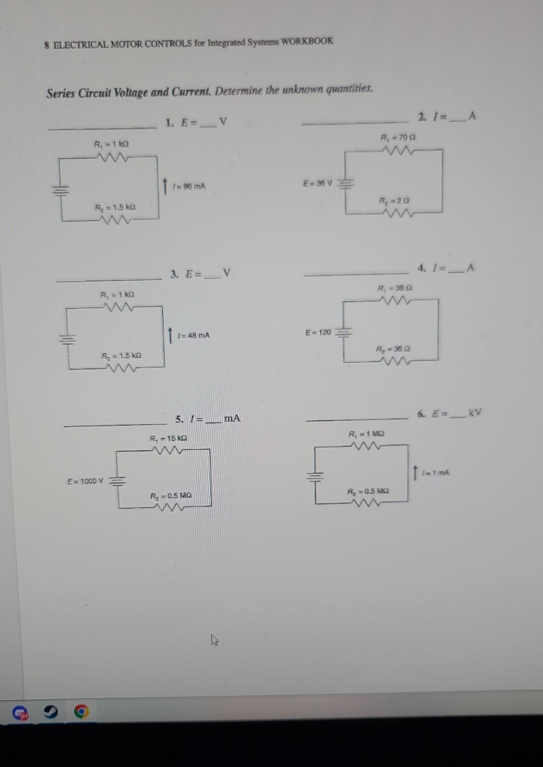 Solved 8 ELECTRICAL MOTOR CONTROLS for Integrated Systems