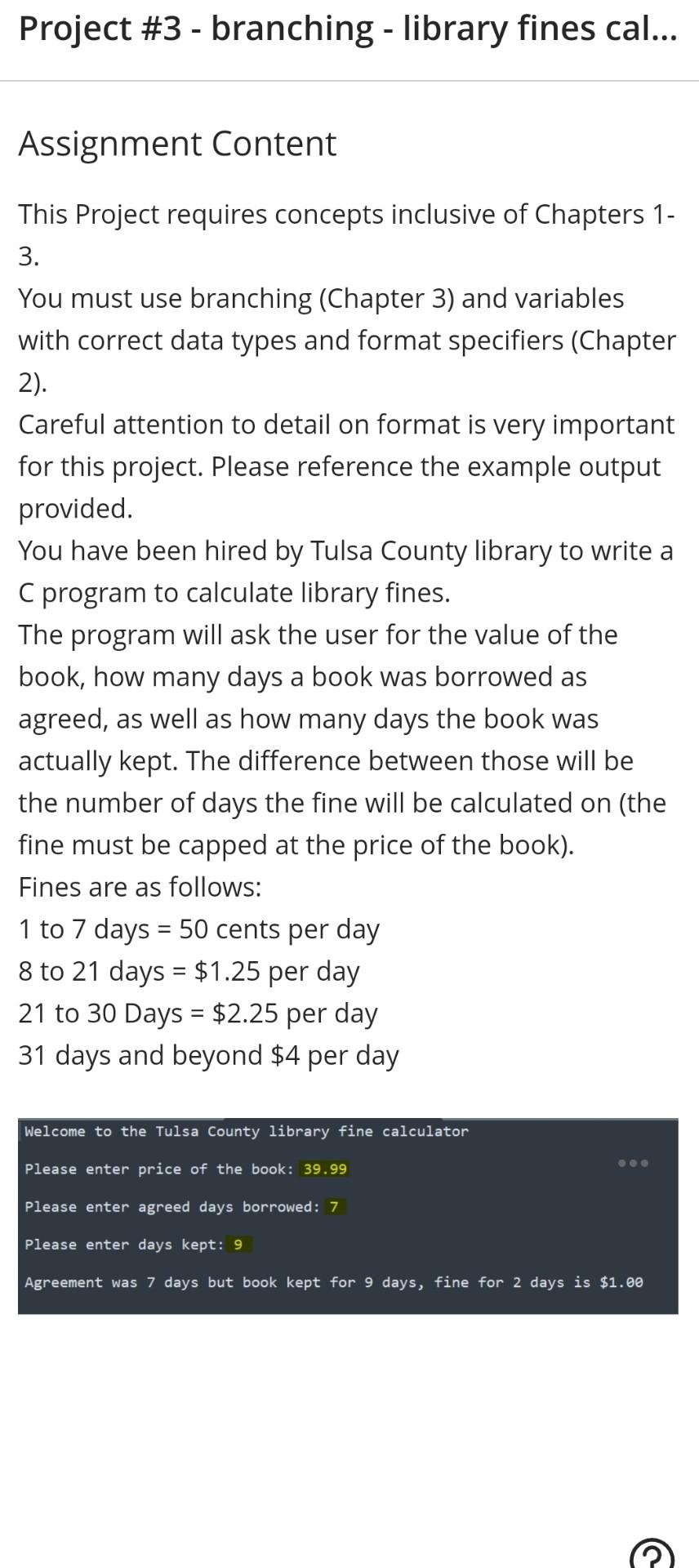 Solved Assignment Content This Project requires concepts | Chegg.com