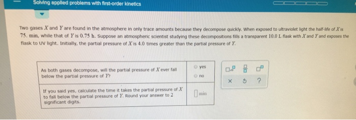 Solved Solving Applied Problems With First Order Kinetics05a Chegg Com
