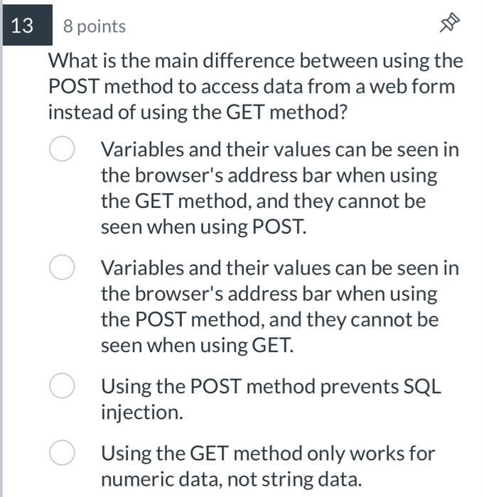 What Is the Difference Between GET and POST Methods?