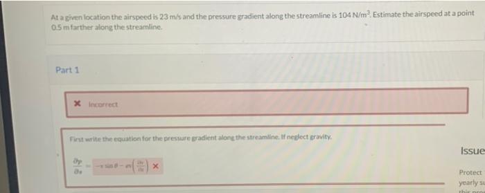 Solved At a given location the airspeed is 23 m/s and the | Chegg.com