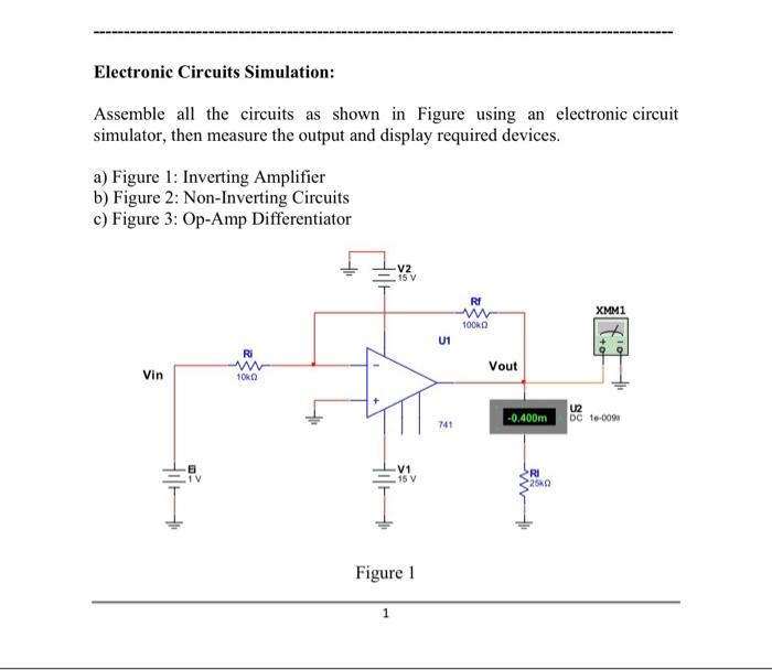 electronics circuit simulator