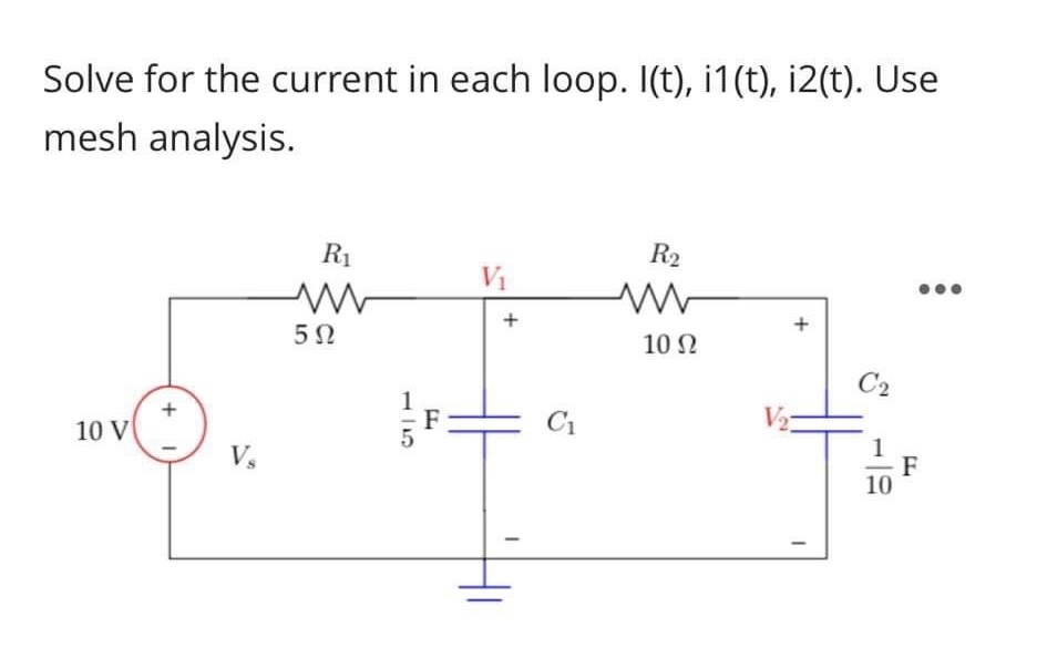 Topic: Transfer FunctionSolve for the current in each | Chegg.com