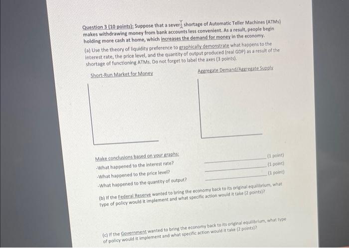 Solved Question 1 (10 points): Suppose that the current | Chegg.com