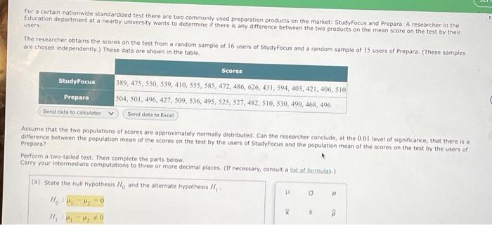 Solved For a certain nationwide standardized test there are | Chegg.com