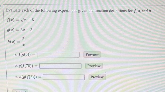 Solved Evaluate Each Of The Following Expressions Given The | Chegg.com