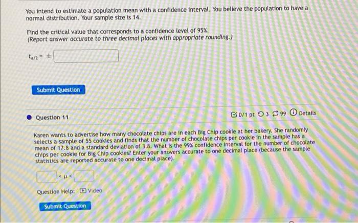 Solved You intend to estimate a population mean with a | Chegg.com