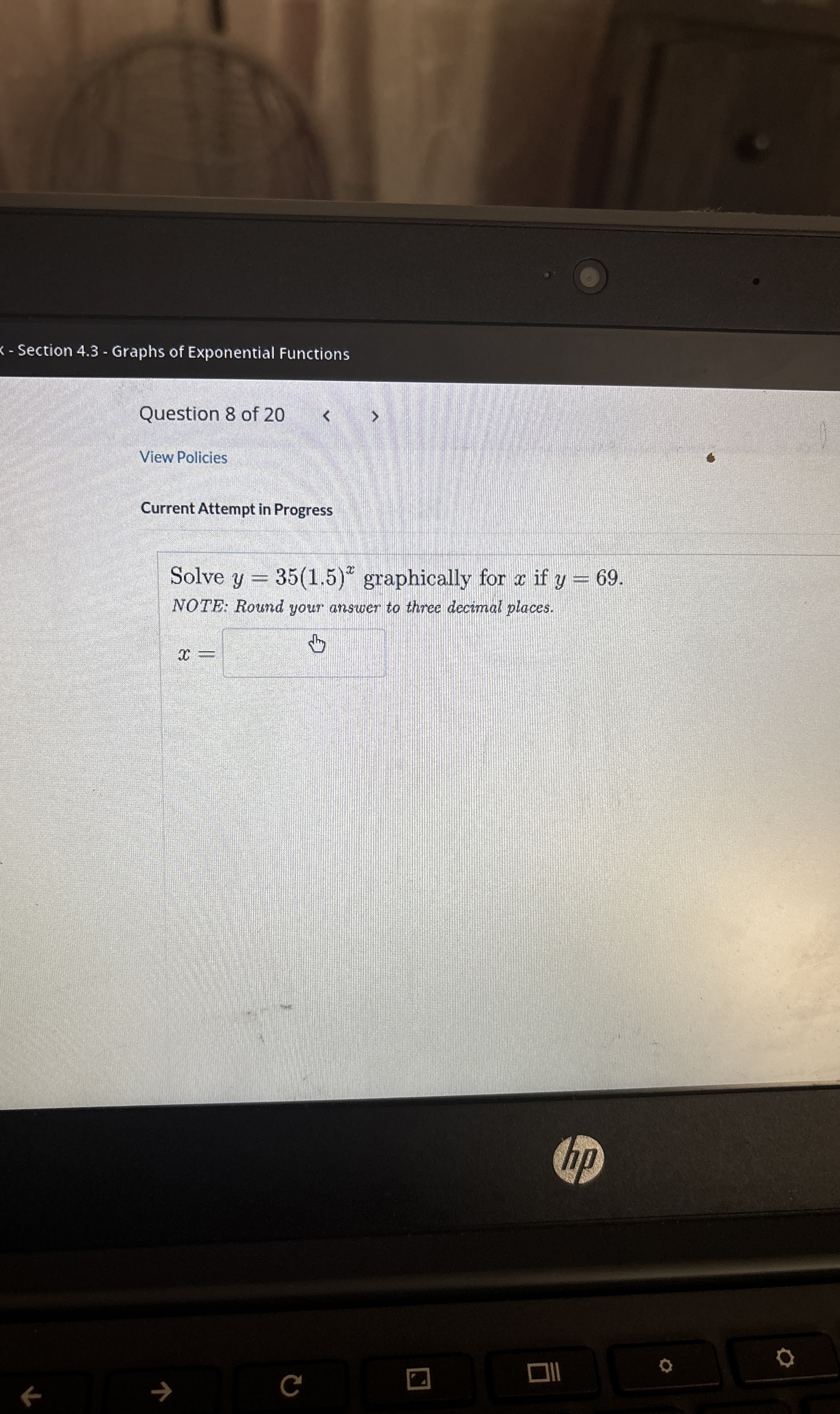 Solved Section 4.3 - ﻿Graphs of Exponential | Chegg.com