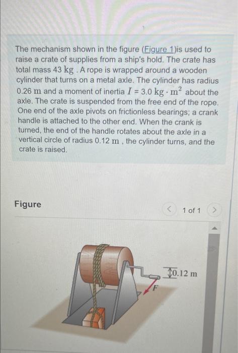 Solved The mechanism shown in the figure (Figure 1)is used | Chegg.com