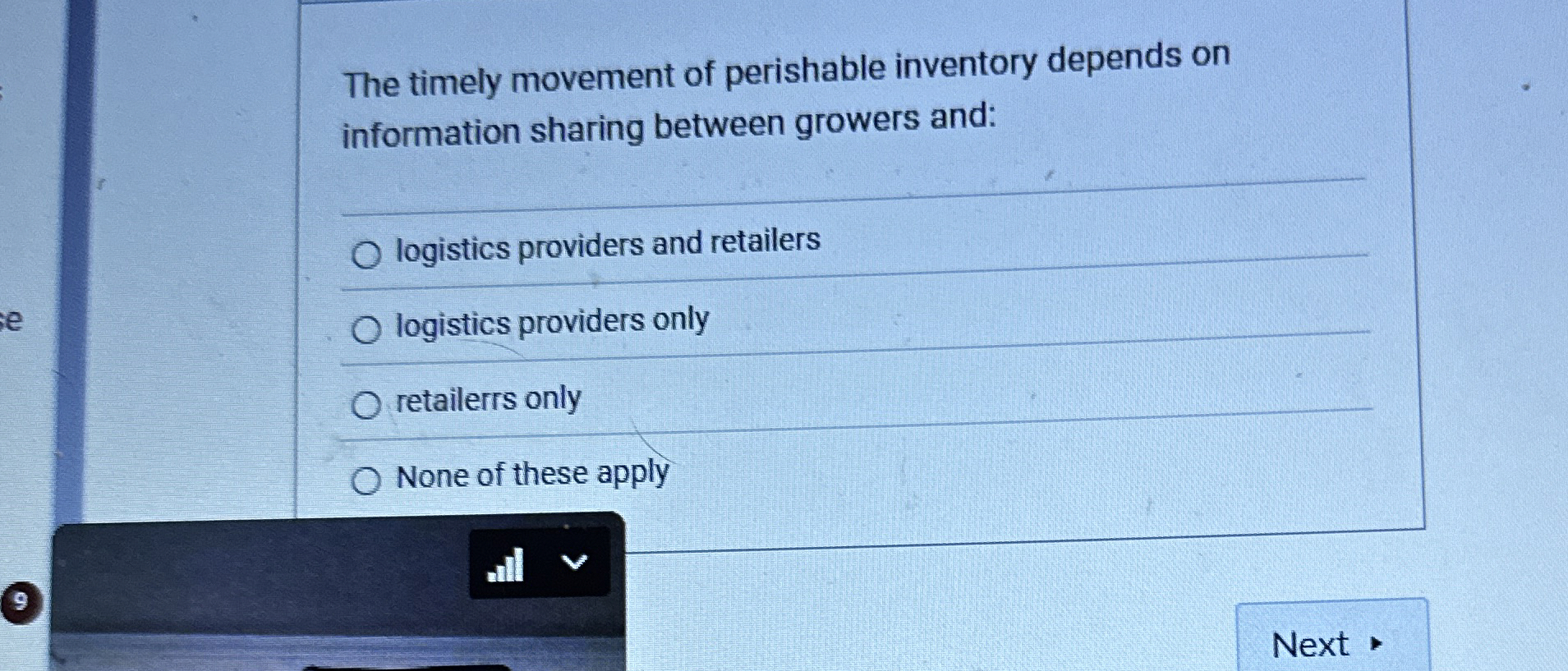 Solved The timely movement of perishable inventory depends | Chegg.com