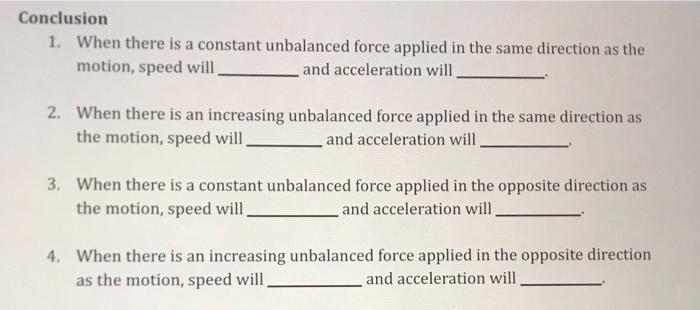 Solved Conclusion 1. When there is a constant unbalanced | Chegg.com