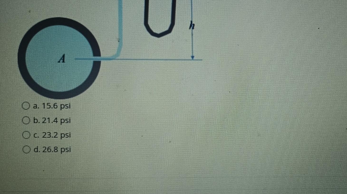 Solved QUESTION 1 A mercury manometer, shown below, is | Chegg.com
