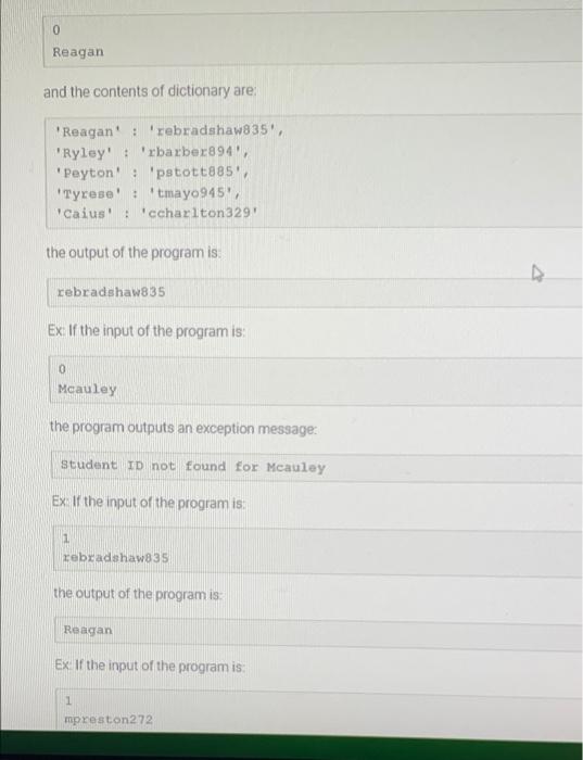 Solved 10.12 LAB Student info not found custom exception
