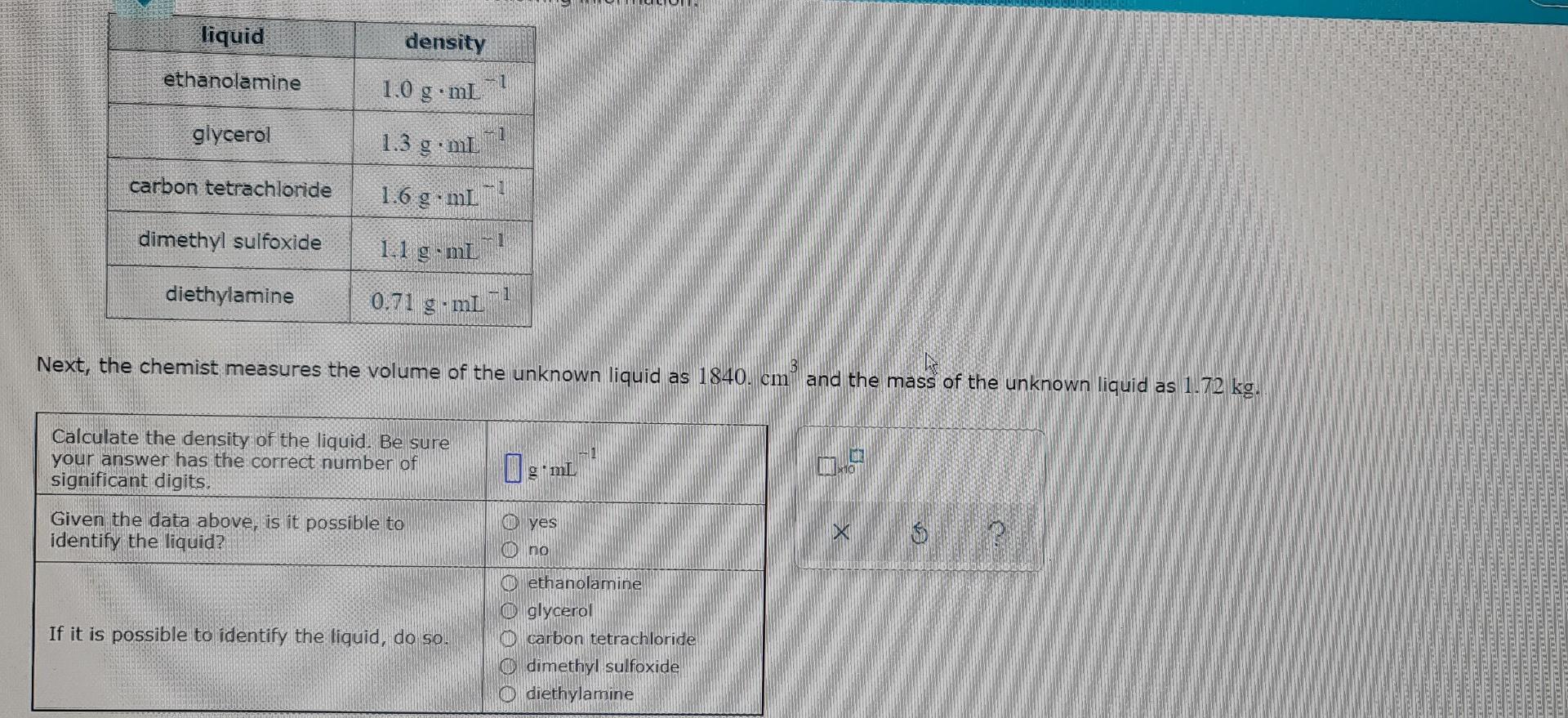 Solved A chemist working as a safety inspector finds an
